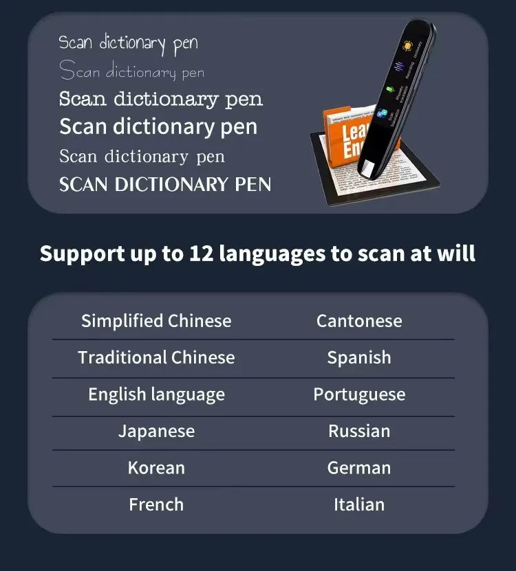 International Multi-language Scanning Translation Pen